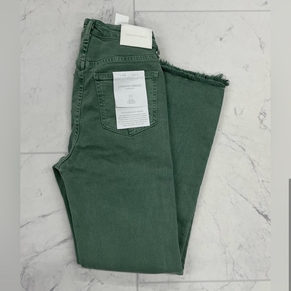Jonathon Simkhai River High Rise Straight Pants in JD Jade - Picture 4 of 15